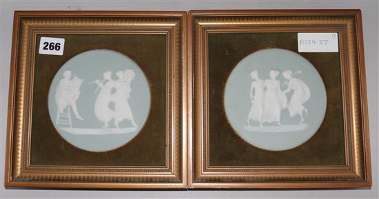 Two framed plaques